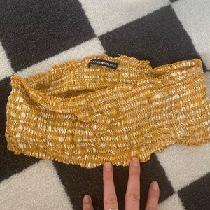 Yellow Brandy Melville Bandeau Top